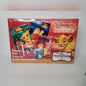 Sealed Disney The Lion King Read-Along Collection 3 Books CD Cassette NEW 605965